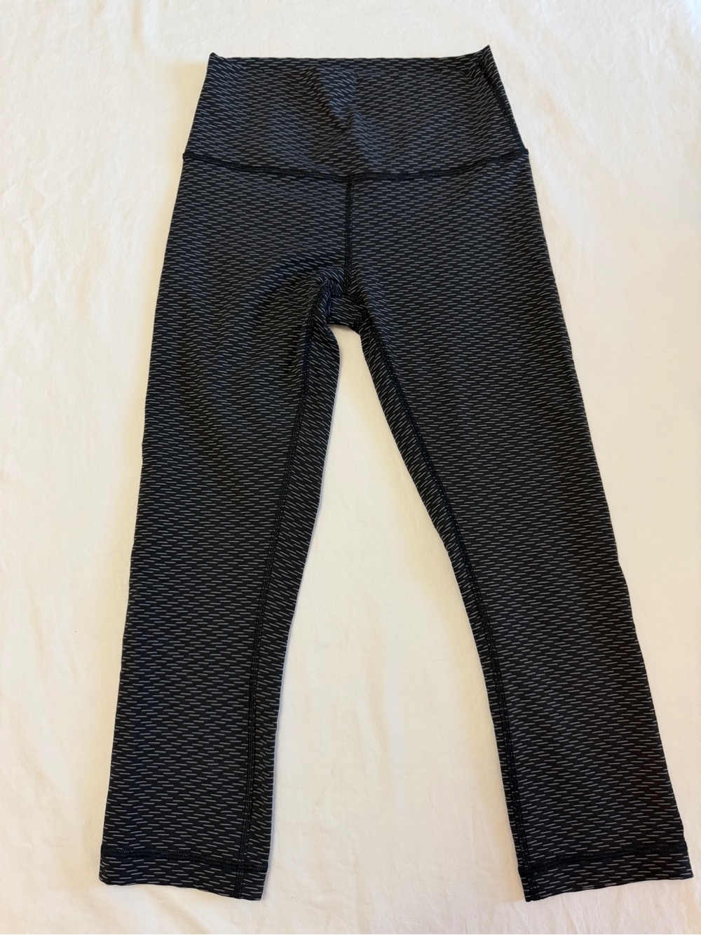 Lululemon athletica Black Textured High-Rise Leggings